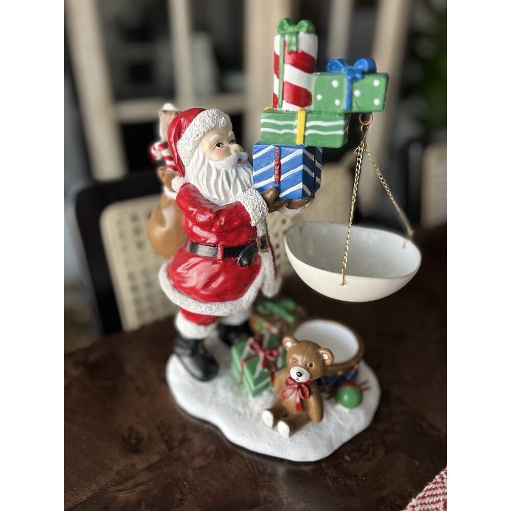 Yankee Candle Retired Santa Wax Warmer Tart Melt Christmas Eve Stacked Presents